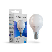 Лампа светодиодная Voltega E14 7W 4000К матовая VG2-G45E14cold7W 7055