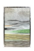 ART-4508-PL Панно настенное "Море" из цветного стекла 91*5*137см