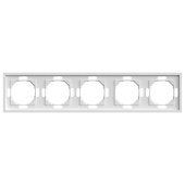 Рамка 5-постовая Stekker Эмили белый фарфор PFR00-5005-01 49888
