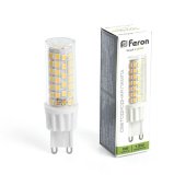 Лампа светодиодная Feron G9 13W 4000K прозрачная LB-436 38153