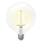 Лампа светодиодная филаментная Uniel E27 15W 3000K прозрачная LED-G125-15W/3000K/E27/CL PLS02WH UL-00004860