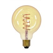 Лампа светодиодная филаментная Uniel E27 4W 2250K прозрачная LED-G95-4W/GOLDEN/E27/CW GLV21GO UL-00001818