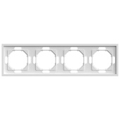 Рамка 4-постовая Stekker Эмили белый фарфор PFR00-5004-01 49887