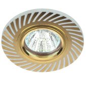 Встраиваемый светильник ЭРА с подсветкой DK LD39 WH/GD /1 Б0048936