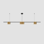 Подвесная люстра Denkirs Orbit DK4063-BK+SG