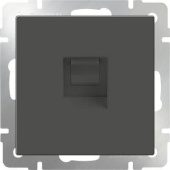 Телефонная розетка Werkel RJ-11 серо-коричневая WL07-RJ-11 4690389054082