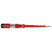 Тестер напряжения STEKKER TST500-1  контактный 100-500V, 4*190 мм, красный