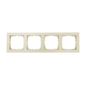 Рамка 4-постовая LK Studio (бежевый матовый) LK80 FLAT, 844402-1