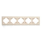 Рамка 5-постовая Stekker Эрна слоновая кость PFR00-9005-02 39621