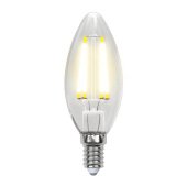Лампа светодиодная филаментная Uniel E14 7,5W 3000K прозрачная LED-C35-7,5W/WW/E14/CL GLA01TR UL-00003245