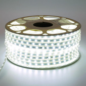 Светодиодная влагозащищенная лента Saffit 6W/m 60LED/m 2835SMD холодный белый 50М SST20 55245