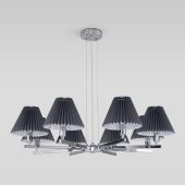 Подвесная люстра Eurosvet Peony 60136/8 хром/графит