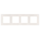 Рамка 4-постовая ЭРА 12 сатин белый 12-5104-01 Б0052529