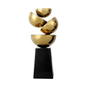 Подсвечник ArtHomeDecor FRAGMENT 6933 L GOLD  BLACK