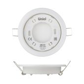 Встраиваемый светильник Uniel GX53/H2 White 10 Prom UL-00005051