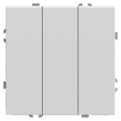 Переключатель трехклавишный Stekker Эмили белый фарфор RSW10-5108-01 49870