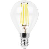 Лампа светодиодная филаментная Feron E14 9W 4000K Шар Прозрачная LB-509 38002