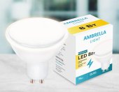 Лампа светодиодная Ambrella light GU10 8W 3000K белая 207793