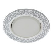 Точечный светильник ЭРА с подсветкой DK LD37 WH/WH Б0037384
