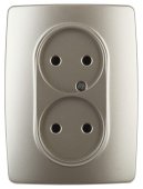 Розетка ЭРА 12 2x2P 16A 250V 12-2107-04 Б0031241