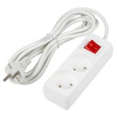 Удлинитель Uniel Ultra 2гн х 3м б/з S-CU2-3B White UL-00009992