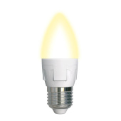 Лампа светодиодная Uniel E27 7W 3000K матовая LED-C37 7W/WW/E27/FR PLP01WH UL-00002414
