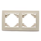 Рамка 2-постовая Stekker Эрна слоновая кость PFR00-9002-02 39241