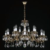 Подвесная люстра Artglass VIktorie Brass Antique CE