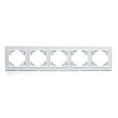 Рамка 5-постовая Stekker Эрна белый PFR00-9005-01 39620