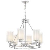 Подвесная люстра Lumina Deco Marietta LDP 8025-6 CHR+WT