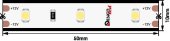 Светодиодная влагозащищенная лента DesignLed 4,8W/m 60LED/m 3528SMD нейтральный белый 5M 004497
