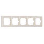 Рамка Werkel Snabb Basic на 5 постов слоновая кость W0052003 4690389161469