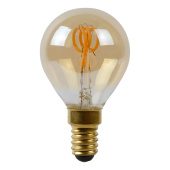 Лампа светодиодная диммируемая Lucide E27 3W 2200K янтарная 49046/03/62