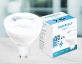 Лампа светодиодная Ambrella light GU10 7W 4200K белая 207864