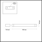 Настенный поворотный светильник Odeon Light Hightech 3888/36WL