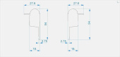 Заглушка Deko-Light End Cap R-EL-03-10 Set 2 pcs 979710