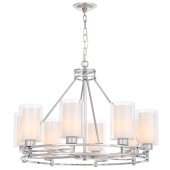 Подвесная люстра Lumina Deco Marietta LDP 8025-8 CHR+WT