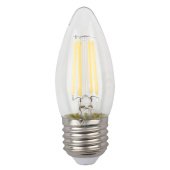 Лампа светодиодная филаментная ЭРА E27 5W 2700K прозрачная F-LED B35-5W-827-E27 Б0027933