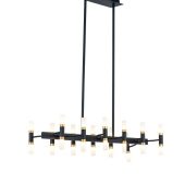 Подвесная люстра Lumina Deco Richmond LDP 6035-24 PR+BK+GD