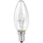 Лампа накаливания ЭРА E14 60W 2700K прозрачная ДС 60-230-Е14 (гофра) Б0039126