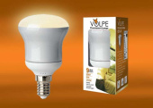 Лампа энергосберегающая Volpe E14 9W 2700K матовая CFL-R 50 220-240V 9W E14 2700K 02979