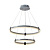 Подвесная светодиодная люстра Profit Light 6043/2 WHT+CHR