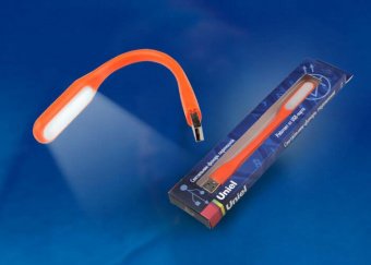 Переносной светодиодный фонарь Uniel Usb-зарядка 170х15 260 лм TLD-541 Orange UL-00000252