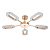 Потолочная светодиодная люстра Arte Lamp Ovale A2489PL-5GO