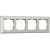 Рамка Werkel Antik на 4 поста жемчужный WL07-Frame-04 4690389063527