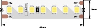 Светодиодная влагозащищенная лента DesignLed 17W/m 168LED/m 2835SMD нейтральный белый 5M 001819