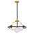 Подвесная люстра Lumina Deco Donzano LDP 8034-5 BK+WT