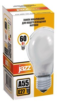 Лампа накаливания Jazzway E27 60W 2700K матовая 3320423