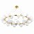 Подвесная люстра Lumina Deco Marsiada LDP 6033-40 GD