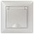 Розетка ЭРА Intro Solo Schuko 2P+E 16A 250V с крышкой перламутровый 4-203-06 Б0053662